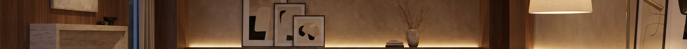 Layered lighting in a living room: ambient, task and accent light working together