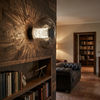 Wall sconce mounting heights by room — bedroom, bathroom mirror, living room and stairs