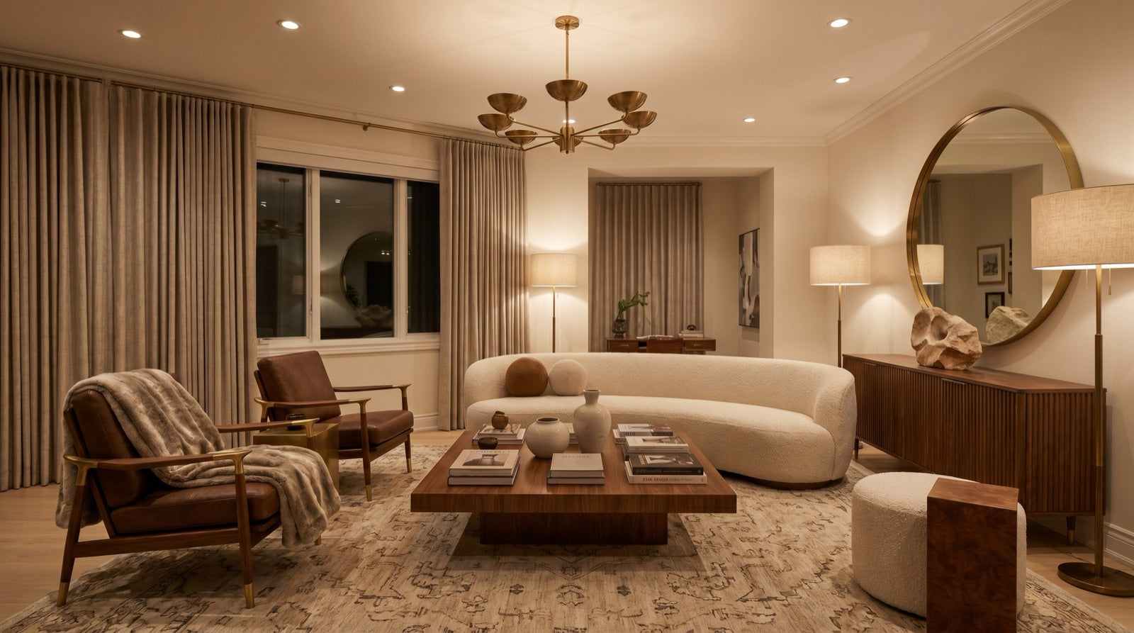 Completed interior delivered through a full design project procurement package