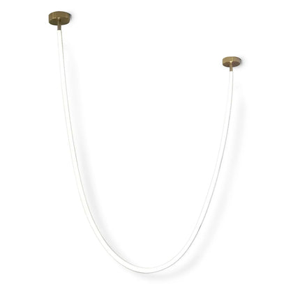 Pendant lamp HOOP by Rodesigne — brass modern pendant light, custom designer lighting by RODESIGNE