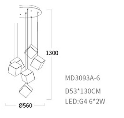 Chandelier YONDER — designer chandelier, custom lighting by RODESIGNE