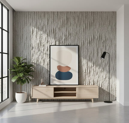 Wall Panel RIGGED STONE — decorative acoustic wall panel, sound absorption by RODESIGNE