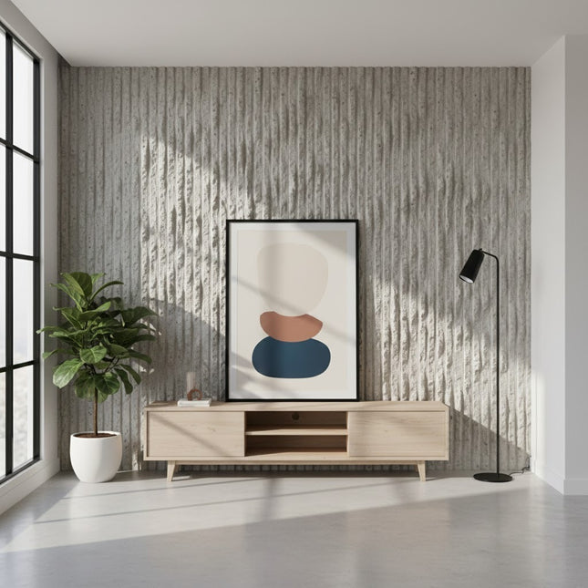 Wall Panel RIGGED STONE — decorative acoustic wall panel, sound absorption by RODESIGNE