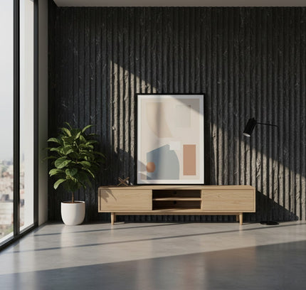 Wall Panel LINE STONE BOARD — decorative acoustic wall panel, sound absorption by RODESIGNE