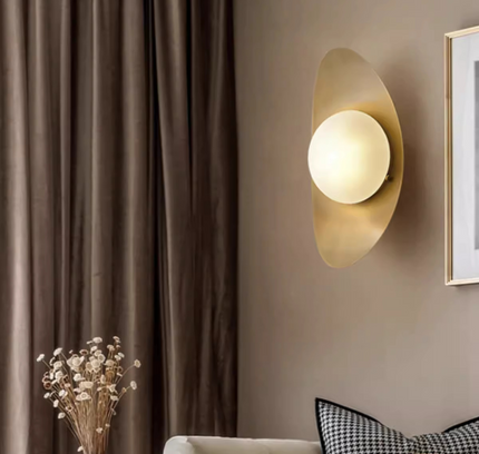 Wall Sconce SAMIDDLE — brass wall sconce lamp, designer lighting by RODESIGNE