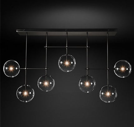 Chandelier MOBLINE by Rodesigne — glass designer chandelier, custom lighting by RODESIGNE