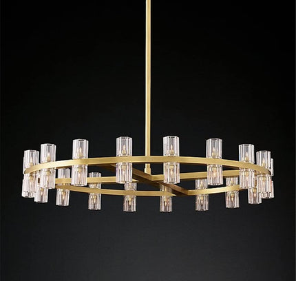 Chandelier TRENTINO by Rodesigne — brass designer chandelier, custom lighting by RODESIGNE