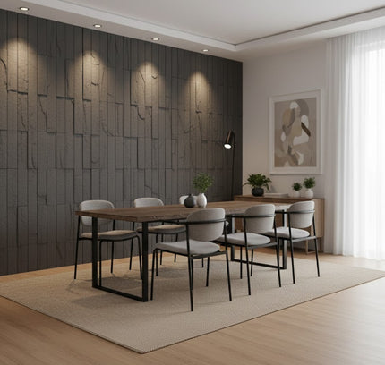 Wall Panel MURETTO STONE — decorative acoustic wall panel, sound absorption by RODESIGNE