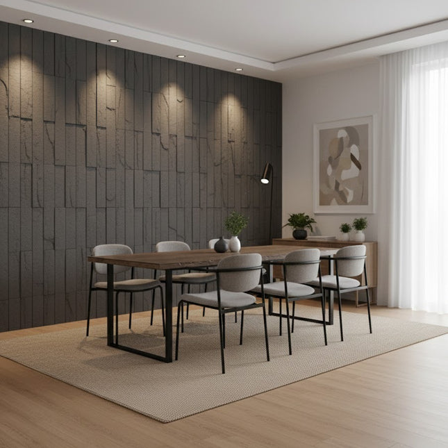 Wall Panel MURETTO STONE — decorative acoustic wall panel, sound absorption by RODESIGNE