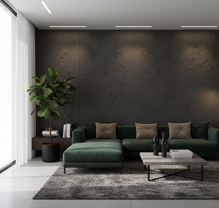 Panel FLAME STONE — decorative acoustic wall panel, sound absorption by RODESIGNE
