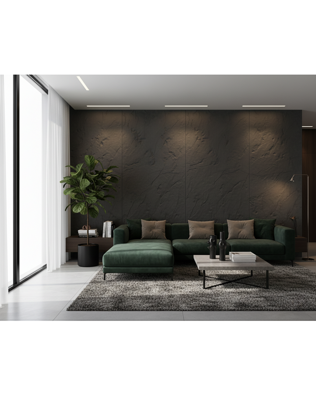 Panel FLAME STONE — decorative acoustic wall panel, sound absorption by RODESIGNE