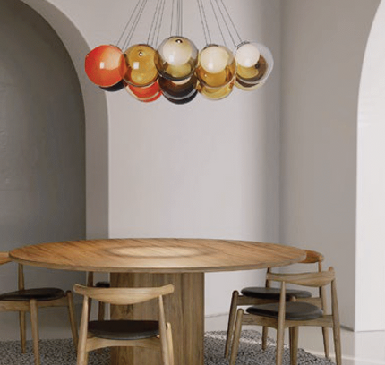 Chandelier HORRES — designer chandelier, custom lighting by RODESIGNE