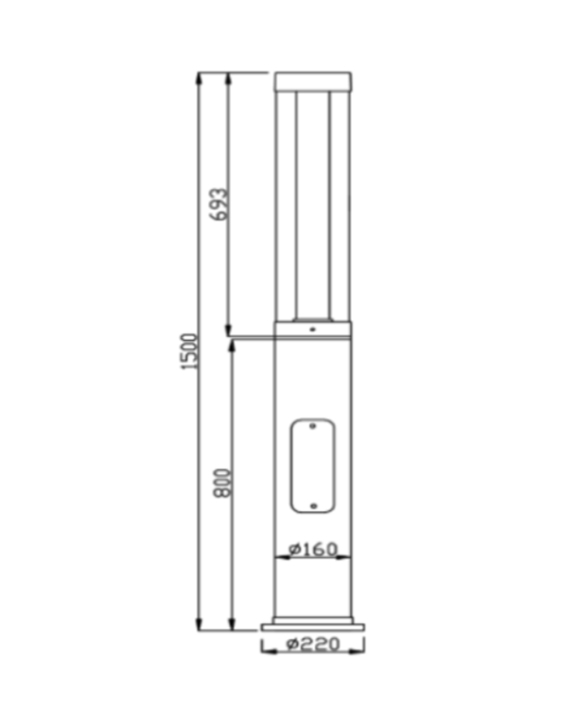 Bollard light POST PREMIUM by RODESIGNE