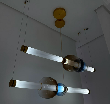 Chandelier VARETA by Rodesigne — bronze designer chandelier, custom lighting by RODESIGNE