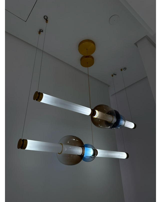 Chandelier VARETA by Rodesigne — bronze designer chandelier, custom lighting by RODESIGNE