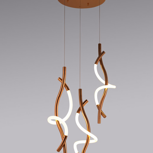 Pendant lamp ORETTI by Rodesigne — brass modern pendant light, custom designer lighting by RODESIGNE