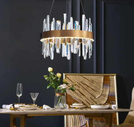 Chandelier RASSERO by Rodesigne — brass designer chandelier, custom lighting by RODESIGNE