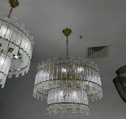 Chandelier CREAZIO by Rodesigne — glass designer chandelier, custom lighting by RODESIGNE