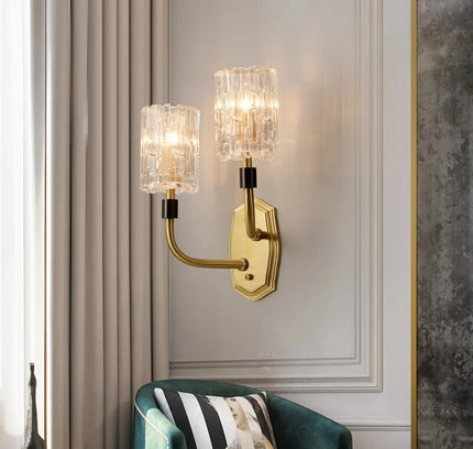 Wall Sconce PIASTRO — brass wall sconce lamp, designer lighting by RODESIGNE