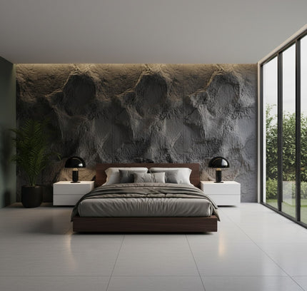 Panel CONVEX ROCK SINGLE — decorative acoustic wall panel, sound absorption by RODESIGNE