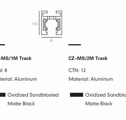 Mount ROCCA-MS — track lighting accessory, technical lighting by RODESIGNE