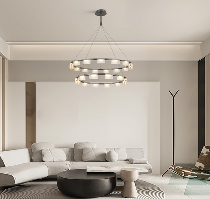 Chandelier SENNA by Rodesigne — glass designer chandelier, custom lighting by RODESIGNE