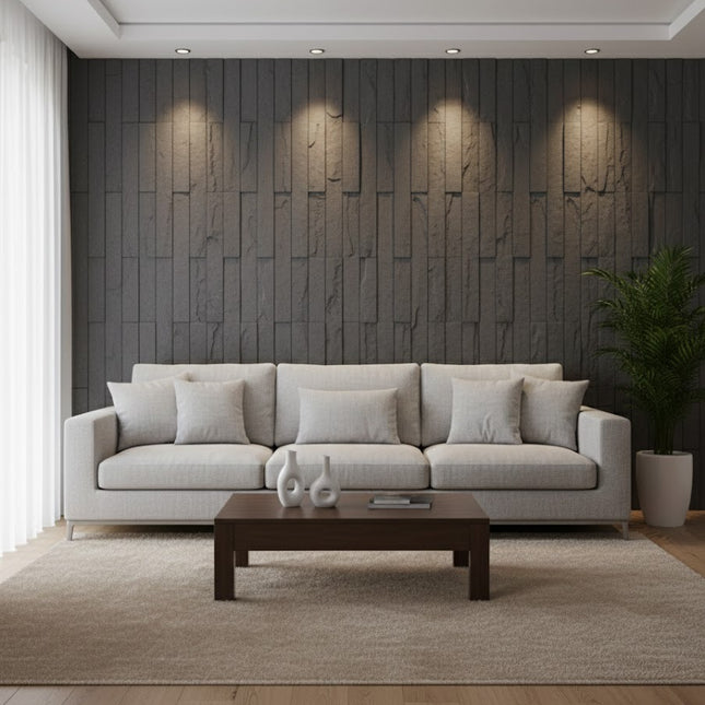 Wall Panel MURETTO STONE — decorative acoustic wall panel, sound absorption by RODESIGNE