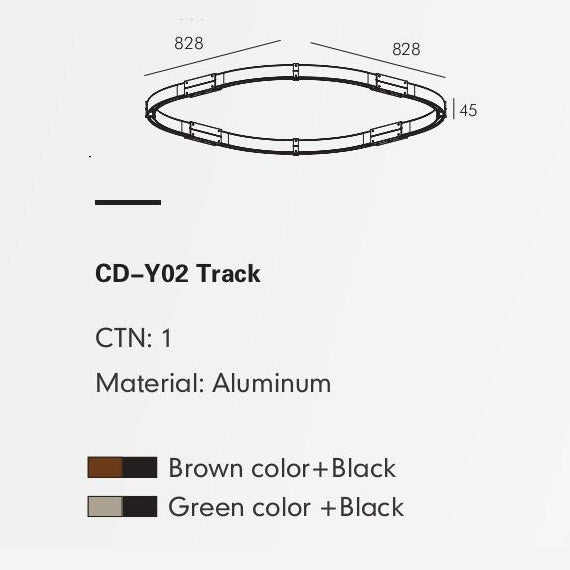 Track Rail MOBIUS-Y — track lighting accessory, technical lighting by RODESIGNE