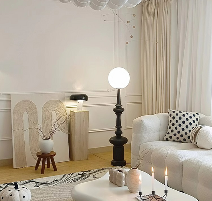 Floor lamp MISSE by Rodesigne — glass designer floor lamp by RODESIGNE
