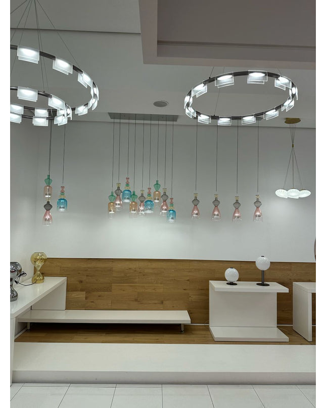 Chandelier SENNA by Rodesigne — glass designer chandelier, custom lighting by RODESIGNE