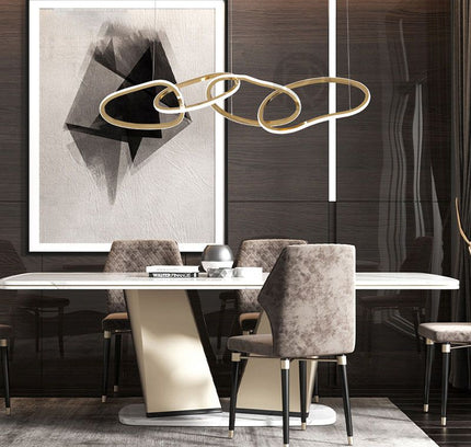 Chandelier CURVED RINGS by Rodesigne