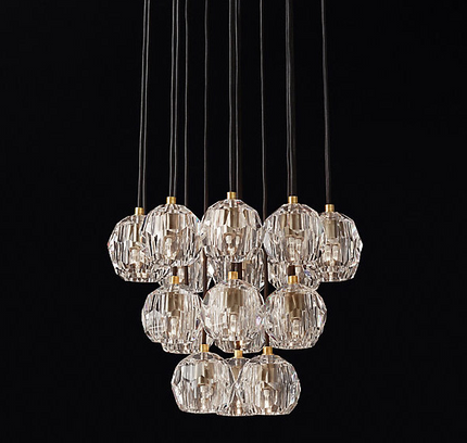 Chandelier DENOLIA SKOP by Rodesigne — brass designer chandelier, custom lighting by RODESIGNE