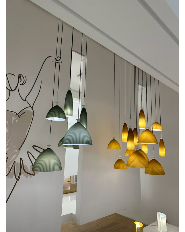 Pendant lamp ALLIOUS by Rodesigne — glass modern pendant light, custom designer lighting by RODESIGNE