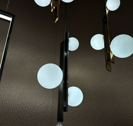 Pendant lamp ANEDERRA by Rodesigne — brass modern pendant light, custom designer lighting by RODESIGNE