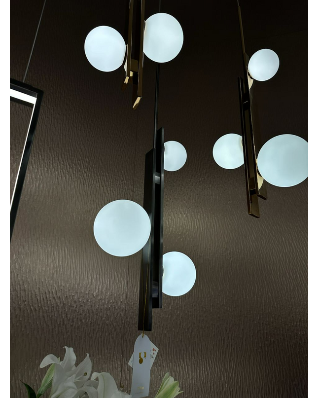 Pendant lamp ANEDERRA by Rodesigne — brass modern pendant light, custom designer lighting by RODESIGNE