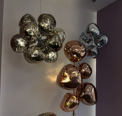 Chandelier PIERO by Rodesigne — glass designer chandelier, custom lighting by RODESIGNE