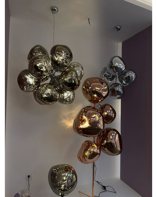 Chandelier PIERO by Rodesigne — glass designer chandelier, custom lighting by RODESIGNE