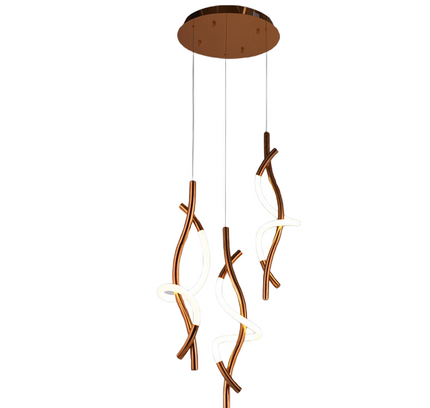 Pendant lamp ORETTI by Rodesigne — brass modern pendant light, custom designer lighting by RODESIGNE
