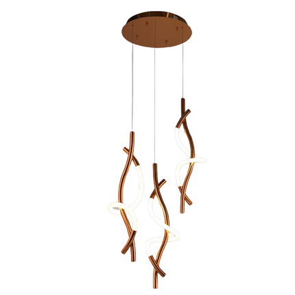 Pendant lamp ORETTI by Rodesigne — brass modern pendant light, custom designer lighting by RODESIGNE