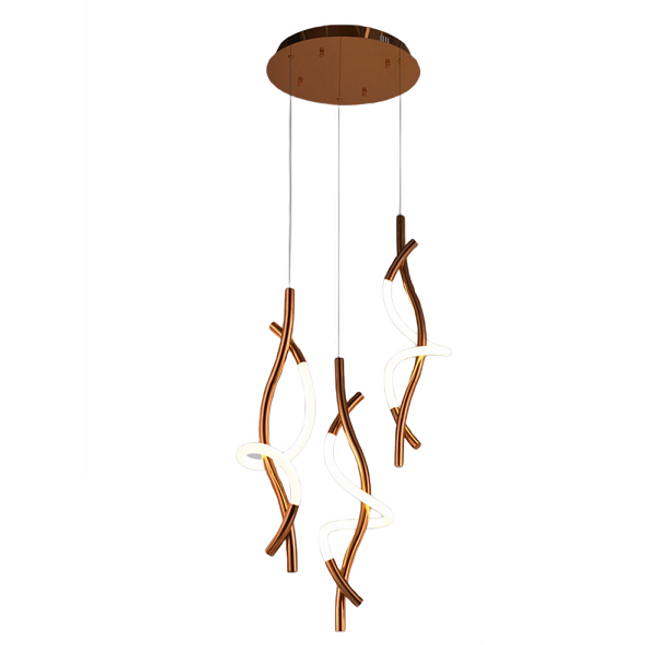 Pendant lamp ORETTI by Rodesigne — brass modern pendant light, custom designer lighting by RODESIGNE