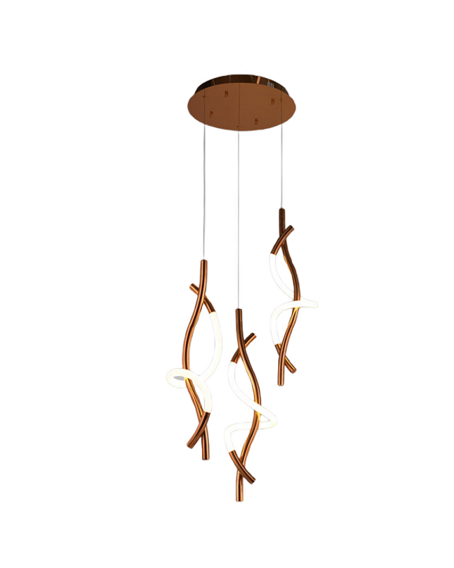 Pendant lamp ORETTI by Rodesigne — brass modern pendant light, custom designer lighting by RODESIGNE