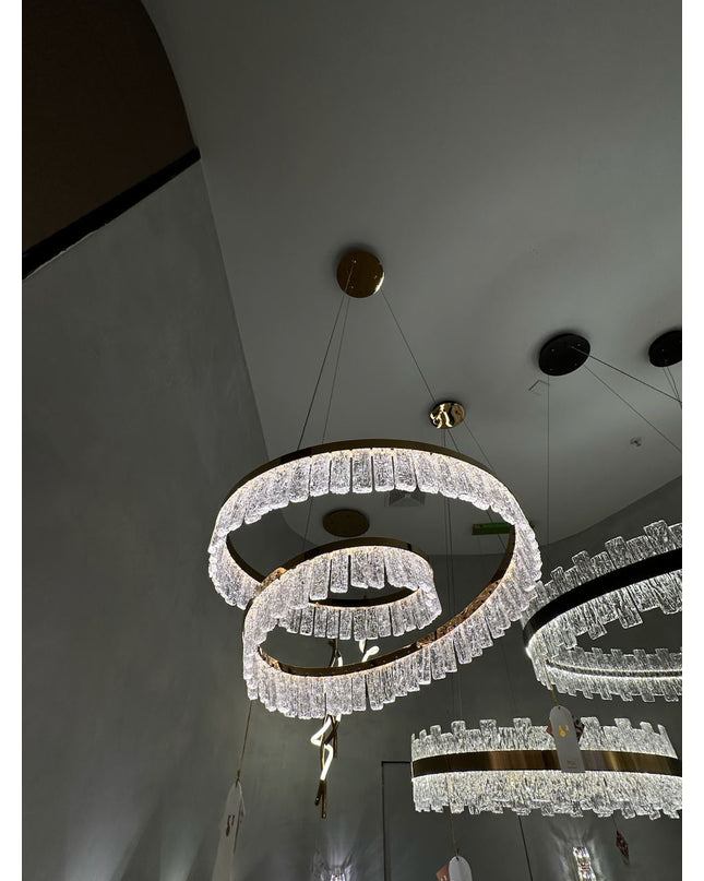 Chandelier KROWLY by Rodesigne — brass designer chandelier, custom lighting by RODESIGNE