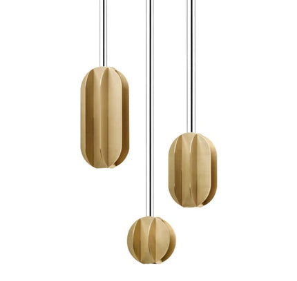 Pendant lamp EL LIGHTING by Rodesigne — brass modern pendant light, custom designer lighting by RODESIGNE