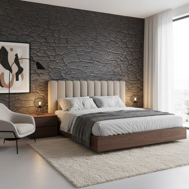 Wall Panel CHARCOAL BURT WOOD
