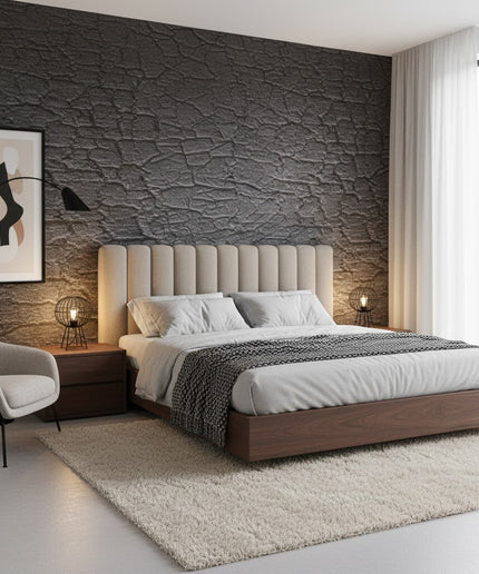 Wall Panel CHARCOAL BURT WOOD