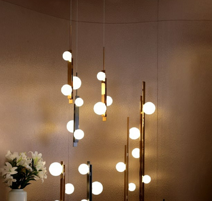 Pendant lamp ANEDERRA by Rodesigne — brass modern pendant light, custom designer lighting by RODESIGNE