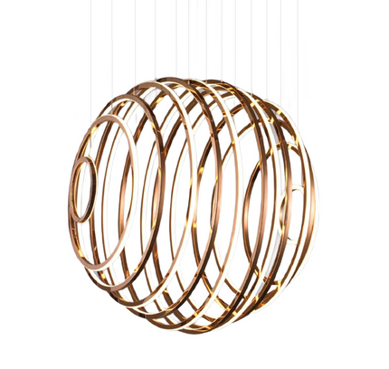 Chandelier AERRONDO — designer chandelier, custom lighting by RODESIGNE