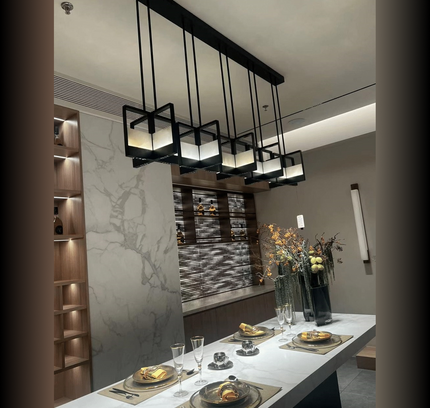 Chandelier NEROUNE — designer chandelier, custom lighting by RODESIGNE