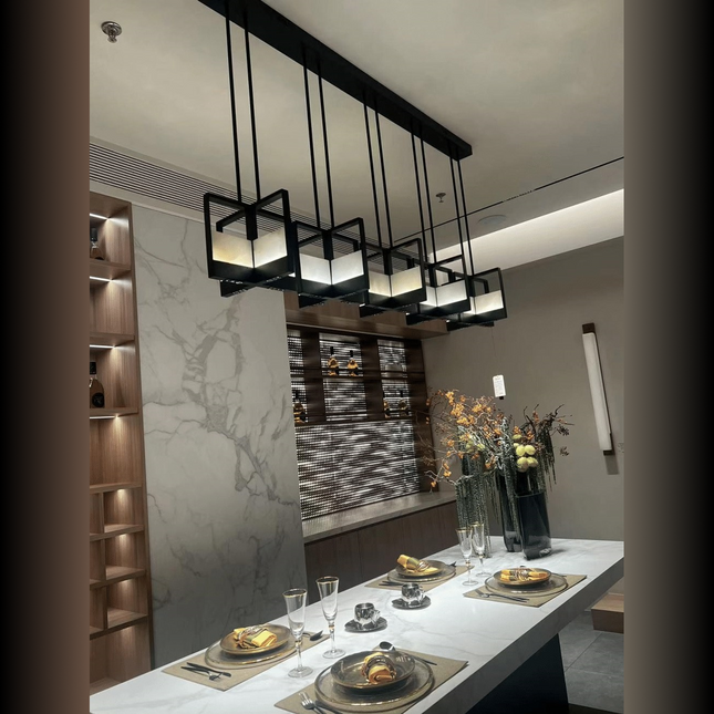 Chandelier NEROUNE — designer chandelier, custom lighting by RODESIGNE