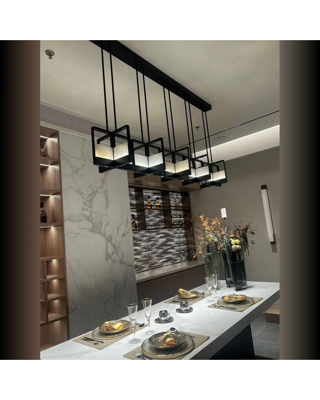 Chandelier NEROUNE — designer chandelier, custom lighting by RODESIGNE